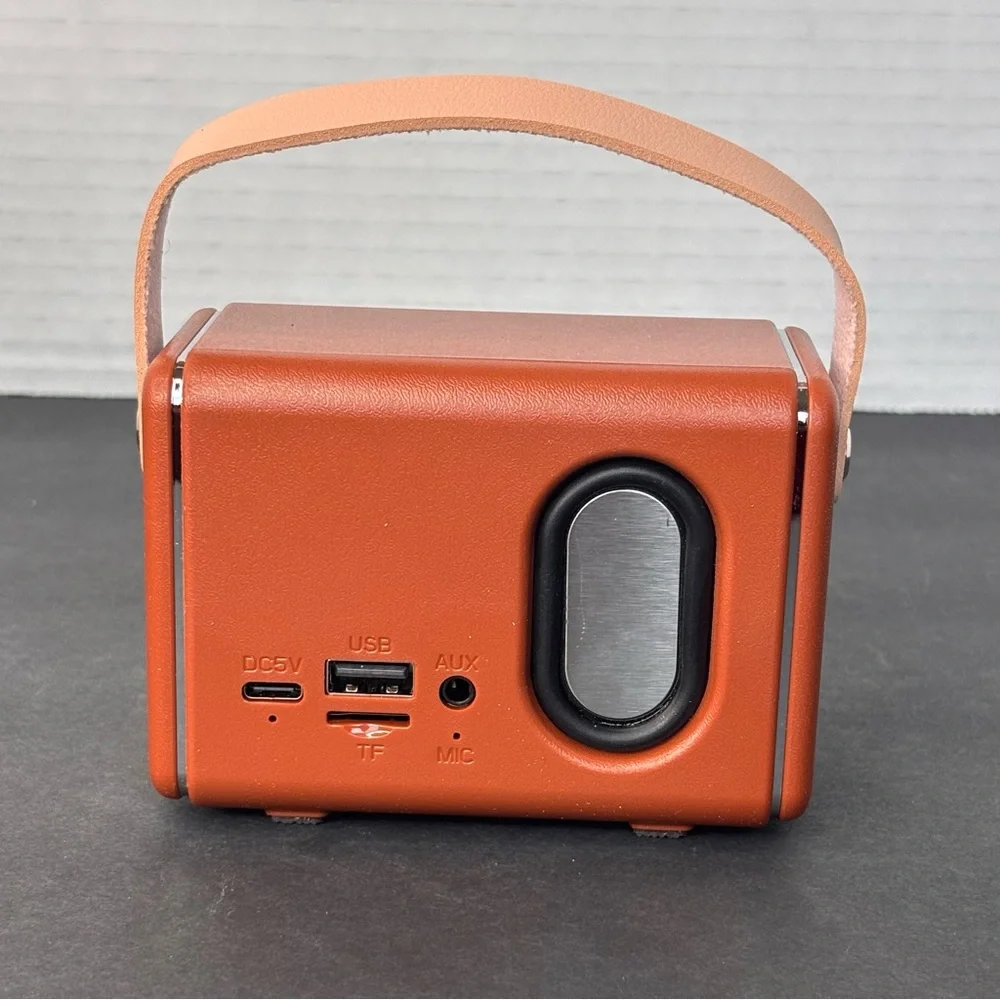 NIB Retro Bluetooth Speaker Vintage Decor Wireless Mini Portable Subwoofer - Picture 5 of 9